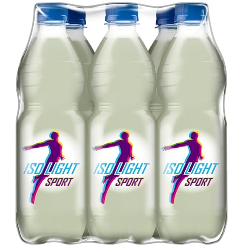 ISOLIGHT SPORT Isotonisches Sportgetränk Grapefruit mit Kohlensäure | 6 x 500 ml | Elektrolyte | Kalorienarm | Natürliche Energie für Sport & Fitness | PET inkl. 1,50 € Pfand