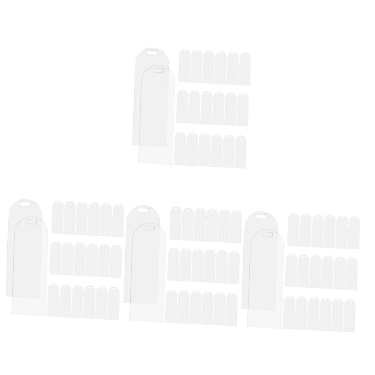 DOITOOL Marcapáginas Acrílicos Transparentes De Marcadores De Página Diy Manualidades Accesorios De Lectura Y Personalizables 20 Piezas*4
