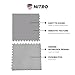 FlooringInc's 4.5mm Flex Nitro Hidden Interlocking Garage Floor Tiles, Flexible PVC Garage Tiles Flooring for a Stronger & Safer Garage, Workshop or Shed, Smooth, Terracotta, 4 Tiles (20.5