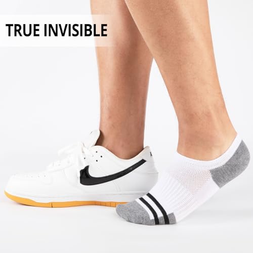Heatuff Mens No Show Socks - 8 Pairs of Thin Non Slip Cotton Invisible Low Cut Socks for Men.2