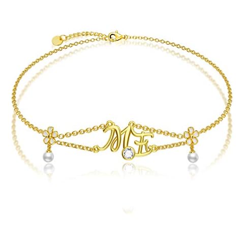 Zoeniya Daisy Flower Anklet Cover
