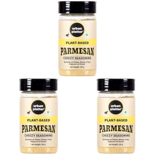 Image of Urban Platter Parmesan Style Seasoning, 100g (Savoury Umami Sprinkle | Clean-Label | Ideal for Pasta, Salads, Snacks) (Pack of 3)