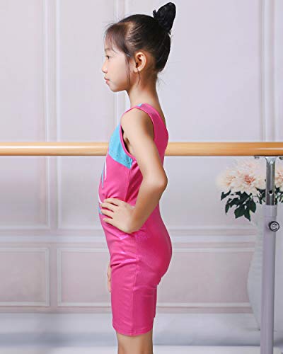 image for BAOHULU Leotard for Toddler Girls Gymnastics Shorts Sparkle Embroidery