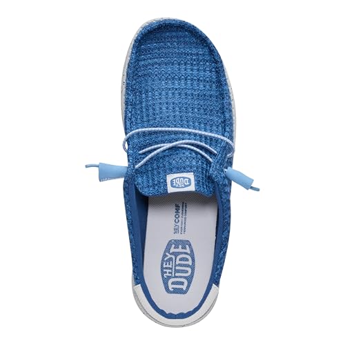 Image of HEYDUDE Men's Wally Slip Multi Mesh Ensign | Lightweight Breathable Slip On Shoes | Casual Comfortable Everyday Footwear