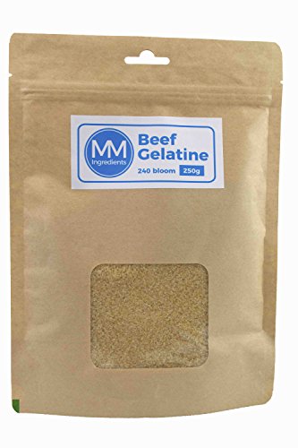 Gelatina de Bovino 250g 240 Bloom. Grado profesional