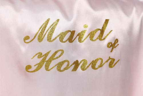 Image of Giova Women Bridal Robe for Bride and Bridesmaid Getting Ready Wedding Party Bathrobe
