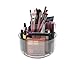 LINFIDITE 360 Rotating Makeup Organizer Clear Cosmetic Storage Holder Tray with 6 Compartment Makeup Brush Lip Gloss Organizer Case for Bathroom Cabinet Vanity Desktop