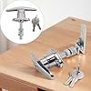Durlo Zinc Alloy T-Handle Lock Kit with Keys – for Trucks/Garage Doors/Truck Cap Attachments, Secure & Easy Installation #3