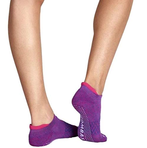 Bombas Women's Grippers Ankle Socks, (Purple, Medium)