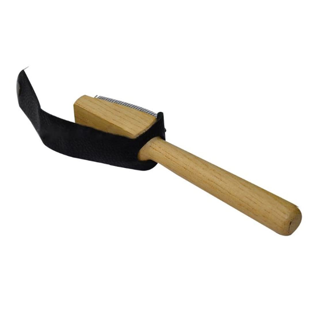 Spazzola Per Scarpe Da Ballo - Legno E Scamosciato | Pulizia Suola Metallica - Foto 2