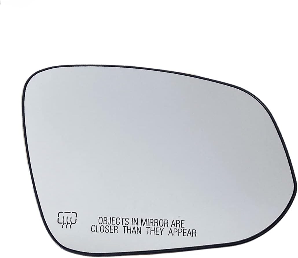 Spieg Driver Side Mirror Glass for Toyota Highlander 2014-2019 Heated with Backing Plate | Left Side View Mirror Glass Compatible with OE 87961-0E130