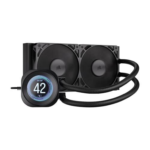CORSAIR NAUTILUS 240 RS LCD Dissipatore a Liquido per CPU – Schermo LCD IPS da 2,1', AIO da 240...
