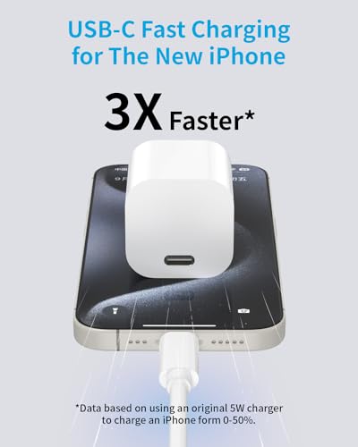 iPhone 15 14 13 12 11 USB C Wall Charger, 3Pack USB C Charger Block USBC Power Adapter PD Plug Box Type C Brick Cube for iPhone 15 14 13 12 11 Pro Max XS X XR SE 8 Plus, iPad Pro/Mini/Air, AirPods Pro