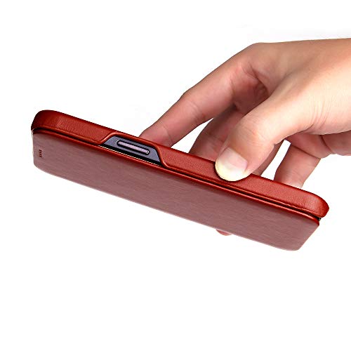 Housse iPhone 15 Pro ultra-mince en cuir de vachette robuste - 7