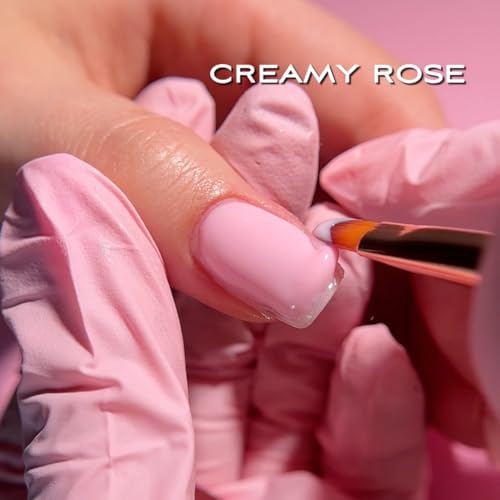 SINCERO SALON Builder Gel Color, Creamy Rose, 2in1 for Nail Extension and Shaping - Image 4