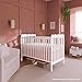 Dream On Me Carson Classic 3-in-1 Convertible Full-Size Baby Crib in White, GreenGuard Gold & BSA, 4 Mattress Heights, Converts to Day & Toddler Bed, Locking Wheels, Classic Nursery Design
