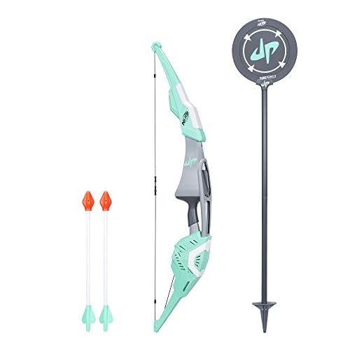 Dude Perfect Signature Bow Nerf Sports Biggest Nerf Bow with 2 Nerf Whistling Arrows For Kids, Teens, and Adults (Amazon Exclusive)