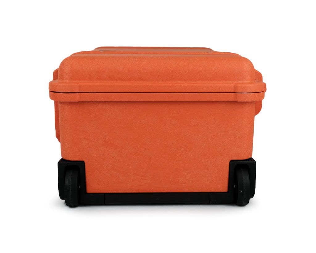 PELI 1510 Trolley Robusto para Laptop con Estuches en la Tapa para Accesorios, IP67 estanco e Impermeable al Polvo, 27L de Capacidad, Fabricado en EE.UU., Color Orange