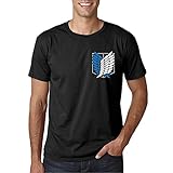 Ataque al Titan - Camiseta Unisex de Manga Corta (L)