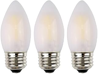 OPALRAY C35 LED Candelabra Bulb, 2W Dimmable, 25W Incandescent Equivalent, High CRI Warm