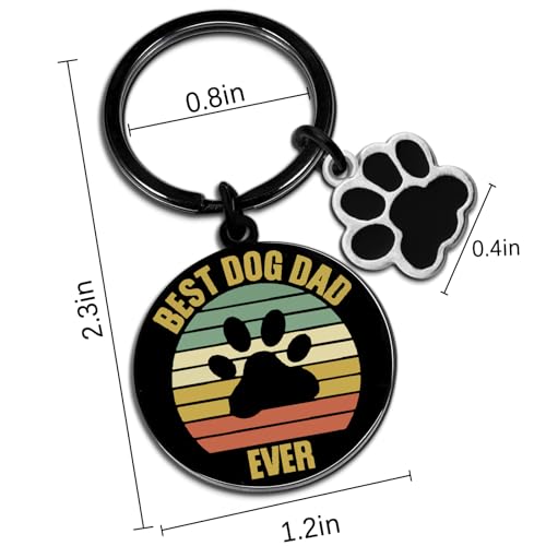 Image of Dog Dad Gifts For Men Dog Mom Gifts For Women Dog owners Keychain