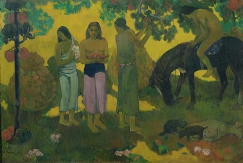 Impression Tableaux Peinture sur Toile Gauguin pour un salon nordique chaleureux