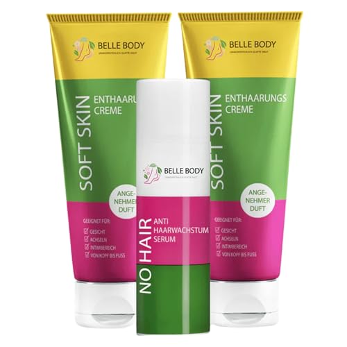 Belle Body Perfektes Intim Duo zur Haarentfernung Sanft & effektiv für empfindliche Zonen Schmerzfrei vegan & hautschonend Für Gesicht Achseln Intimbereich & Körper