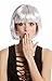 WIG ME UP- Peluca Corta de Pelo Bob Color Gris Fiesta Disco...