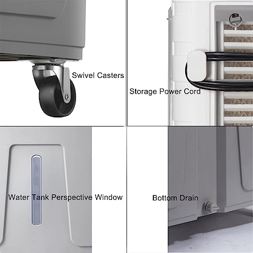 Enfriador de aire de 50L ideal para refrescar y humidificar salas de estar y oficinas 8