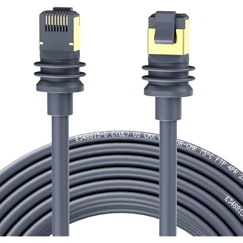 BEZOKABEL Starlink Cable Gen3 Standard V3 Cable for Starlink 15FT Waterproof Ethernet Cable Gen 3 - Gray Cover