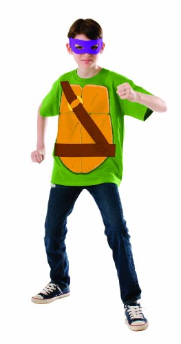 Teenage Mutant Ninja Turtle Child's Donatello Costume Top and Eye Mask, Medium