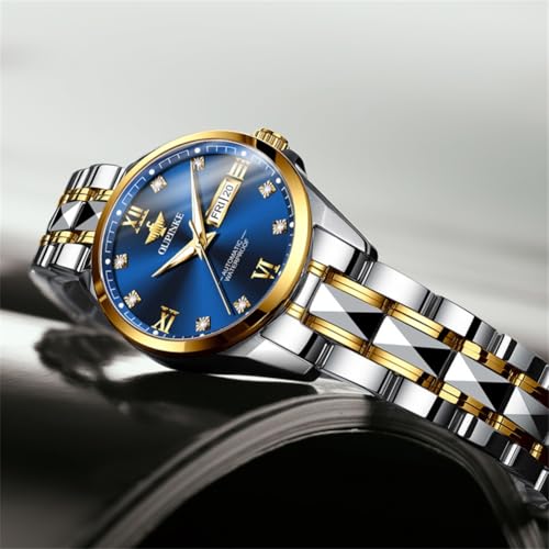 Image of OLEVS Automatic Womens Watch Mechanical Calendar Watches Diamond Fashion Waterproof Female Wrist Watch