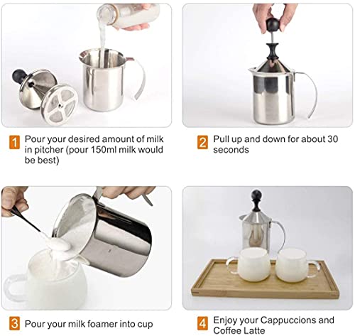 Thsinde Sindh Stainless Steel Manual Milk Frother thumb #5