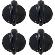 4 Pack WB03T10236 Burner Control Knob, Gas Cooktop Knobs Black Fit for GE Range/Cooktop/Stove, Not Universal