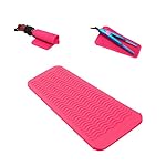 Curling-Iron-Mat-Heat-Resistant-Silicone-Mat-Pouch-Portable-Fast-Chilling-Food-Grade-Material-for-Curling-Iron-Hair-Straightener-Curling-Wand-Storage-Pink