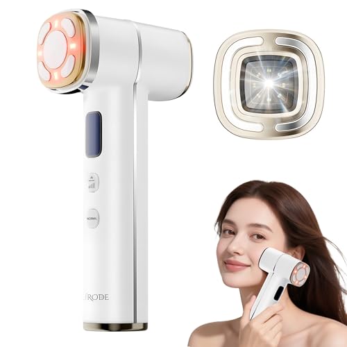 PURODE Microcurrent Facial Device with Red Light Therapy for Anti-Wrinkle, Firming, Lifting, Enhanced Absorption, AI-Powered Customized Facial Massager with HD Skin Analysis Camera