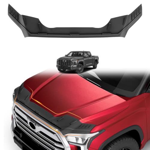 Image of TripleAliners Hood Deflector Protector Compatible with 2022-2025 2026 Toyota Tundra Accessories Hood Protector TPE Bug Deflector Shield Replacement | Hood Protector, Bug Deflector Shield Replacement, Flexible TPE Material, Easy to Install, Upgraded adhesion