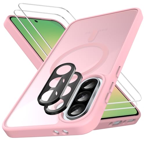 Coque Samsung A56 5G compatible MagSafe avec verre de protection écran