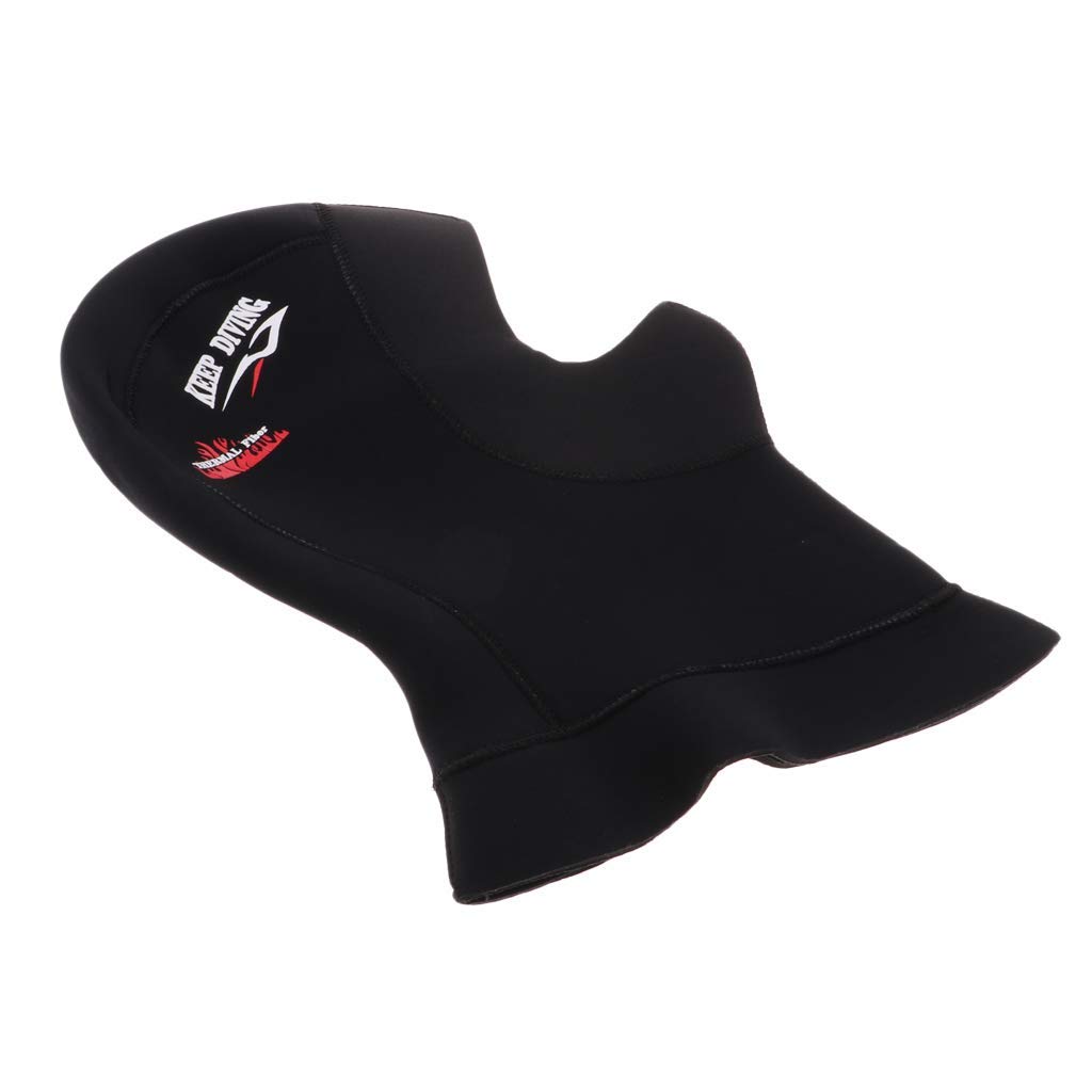 Czapka do nurkowania o grubości 5 mm neoprenowa do nurkowania z akwalungiem kombinezon z kapturem do surfingu nurków czapka dla mężczyzn kobiet młodzieży - czarna - wiele rozmiarów