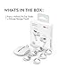 AhaStyle 3 Pairs AirPods Pro Ear Hooks Covers [Added Storage Pouch] Anti-Slip Ear Covers Accessories Compatible with Apple AirPods Pro (White)
