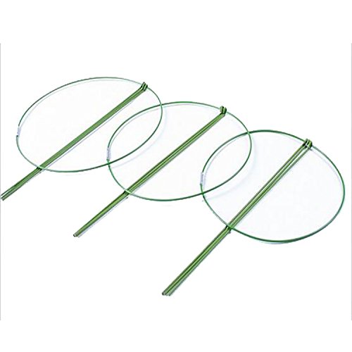 rescozy (Pack of 6) Small Garden Plant Support Rings, 7.9\" Wide x 11\" High, 3 Legs - Thumbnail 2