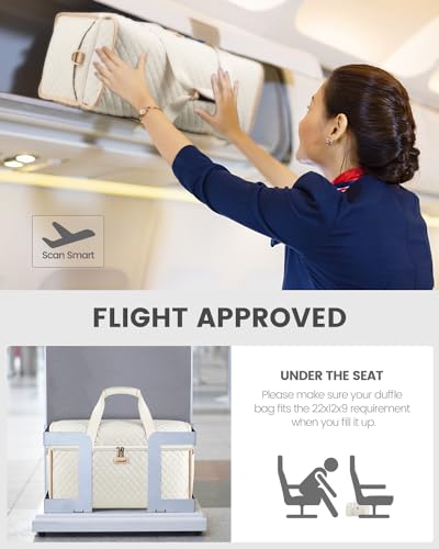 Foto de LOVEVOOK Bolsa de viaje para mujer, bolsas de viaje para mujer, bolsas de lona de mano para aviones, bolsa de noche con bolsa de artículos de tocador, bolsa de hospital para trabajo de parto y parto (imagen 7)