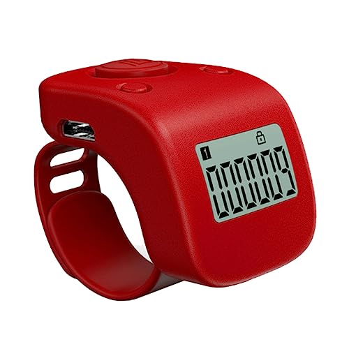 Hemoton Rechargeable Tasbih Ring Electronic Finger Counter Digital Hand Counter Portable Clicker