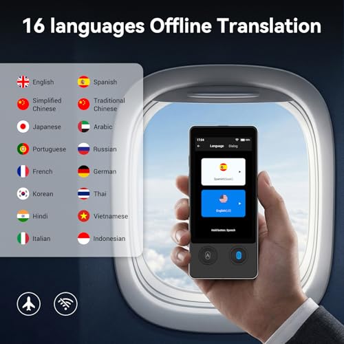 Wooask W12 Language Translator Device, 2026 Upgraded AI Translator No WiFi Needed, Support ChatGPT, 140+ Languages Instant Two-Way Translator, Offline/Photo Translation for Business Travel - Image 5