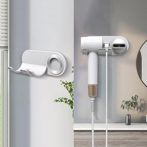 Suporte universal para secador de cabelo, suporte de parede para secador de cabelo, cabide para seca