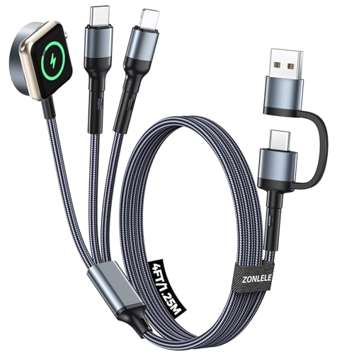 Image of Travel Essentials for Apple Watch Charger,Multi Charging Cable for iPhone