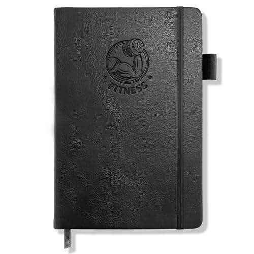 BIROYAL Trainingstagebuch Deutsch mit 186 Workout für dein Krafttraining, Undatierte Trainingsbuch A5, Fitness Journal für Fitnessenthusiast, Workout Gym Buch für Bodybuilding im Gym & ​Heimtraining