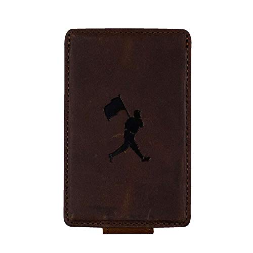 Baseballism Flag Man Money Clip Wallet - Glove Leather2