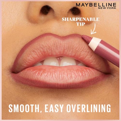 Image of Maybelline Lifter Liner Lip Liner Pencil with Hyaluronic Acid, Cross The | Creamy, Moisturizing Lip liner | Smooth Glide Application for defined lips