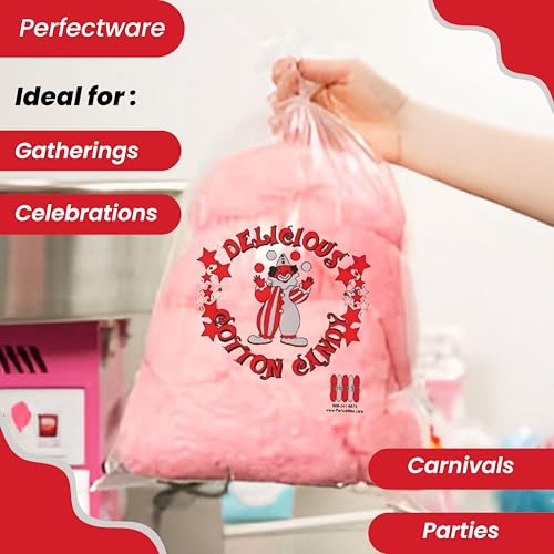 Image of Cotton Candy Bags with Twist Ties- Pack of 400ct